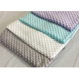 Micro Fleece Bubble Minky Plush Fabric OEKO Certification 100% Polyester