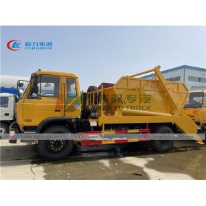 LHD 10cbm Swing Arm Roll Off Container Garbage Truck