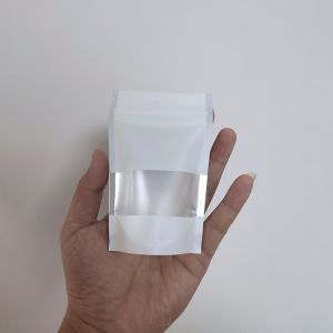 Custom Print k Stand Up Pouch Mylar Bags Smell Proof Mini With Window