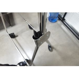 Foldable Stainless Steel Display Stand - Heavy-Duty & Portable