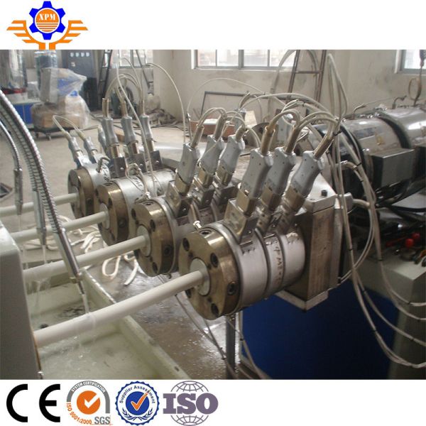 110 To 450MM PVC Pipe Extrusion Line Conical Twin Screw Plastic Pipe Production