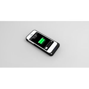 2200mah white / black iphone 5 external battery case portable power bank with