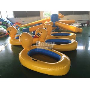 Big Yellow Duck Animal Floats Inflatable Water Toys For Pool with Logo Printing