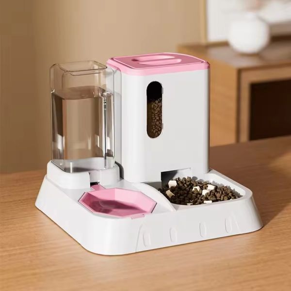 Outdoor 2 In 1 Pet Feeder Automatic Food And Water Dispenser Non Slip Eco Friendly