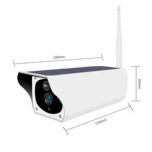Solar Powered 1080P Bullet Type IP Camera Waterproof Outdoor Security Cctv