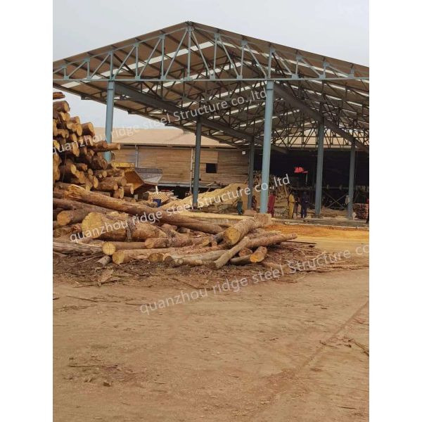 Quality Cattle Barn Steel Structure with H-Section Beams and Sandwich Panel Roof for sale