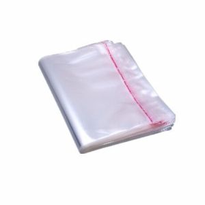 Width 42cm 100pcs/Pack Extra Large Custom Logo Printing Resealable Apparel Package Self Sealing Bopp Glossy Clear Plastic Bags
