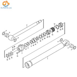 14587747 VOE14587747 Boom Hydraulic Cylinder For EC700B/C EC750D Excavator Heavy