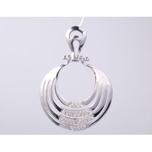 China Unique 925 Silver Geometric Pendant Decorated With Customizable Zircon Silver Gemstone Rings 	jewelry Accessory on sale
