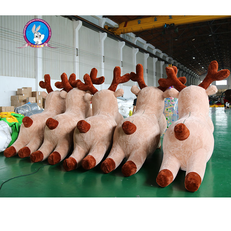Factory Inflatable Flush Bear Inflatable Christmas Reindeer for Advertising Inflatable Christmas Products for Whole Sale