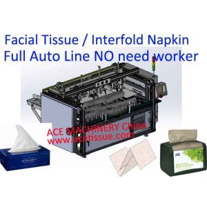 V Fold Hand Towel Machine With Auto Transfer To Paper Towel Packing Machine