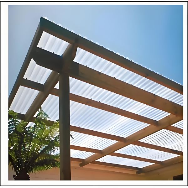 Lightweight Clear Corrugated Polycarbonate Plastic Sheet Roofing