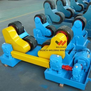 40T Vessel Pipe Welding Rotator With Rubber Roller High Speed 1000 mm / min