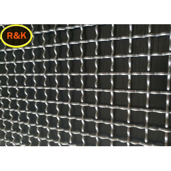 Galvanized Steel Industrial Crimped Wire Mesh Anti Corrosion Sturdy Structure