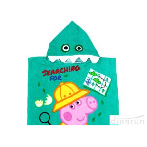 China Customized Childrens Towelling Ponchos , Babies Swimming Towels With Hoods 400gsm on sale