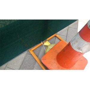 chain link temporary construction fence panels 6FT X 10F Mesh 2 3/8 " x 2 3/8" (