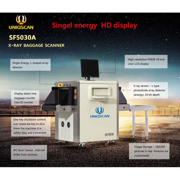 Airport Security Baggage Scanner , Baggage Scanning Machine 500 * 300mm