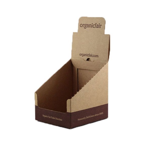 Biodegradable Cardboard Counter Display Stand Boxes For Retail Store / Supermarket
