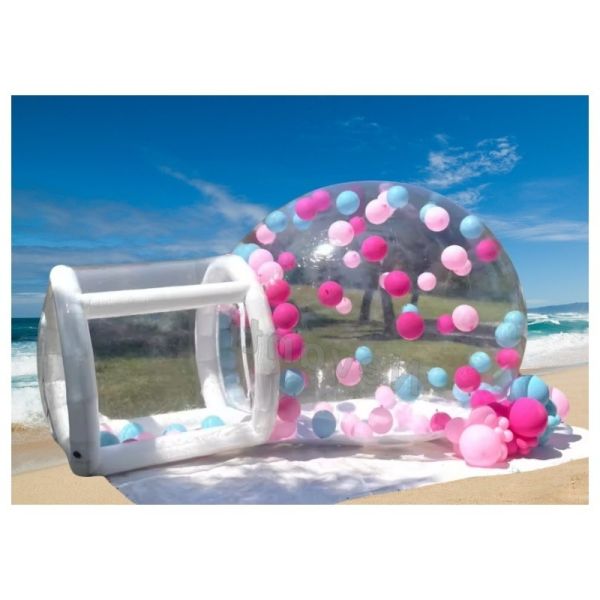 Home Entertainment Dome Bubble House with Balloon Customized Logo and Transparen
