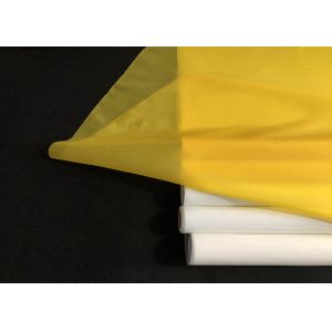 Professional 110 Mesh Silk Screen , Silk Screen Printing Mesh White Yellow Color