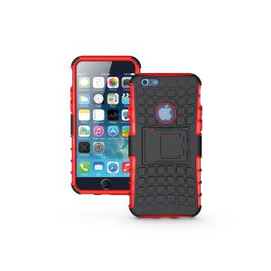 TPU+PC armor stand case for iPhone 6/6 Plus,unique design, Red color, strong