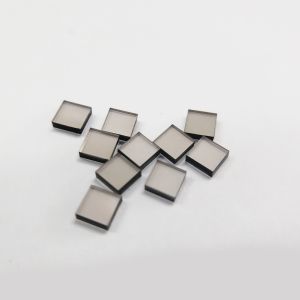Monocrystaline Uncut CVD Lab Grown Diamonds 3x3x1.5mm Brownish Color