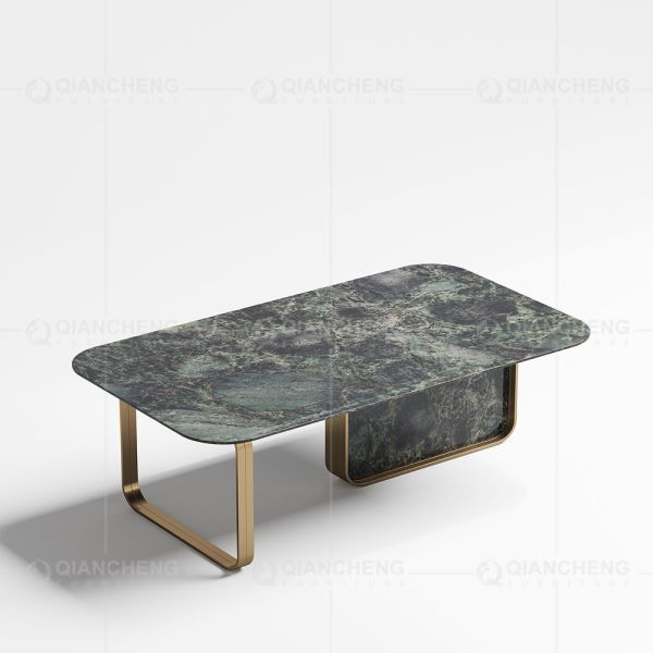 130x70x45cm SS Coffee Table Sintered Stone Top Coffee Table For Living Room