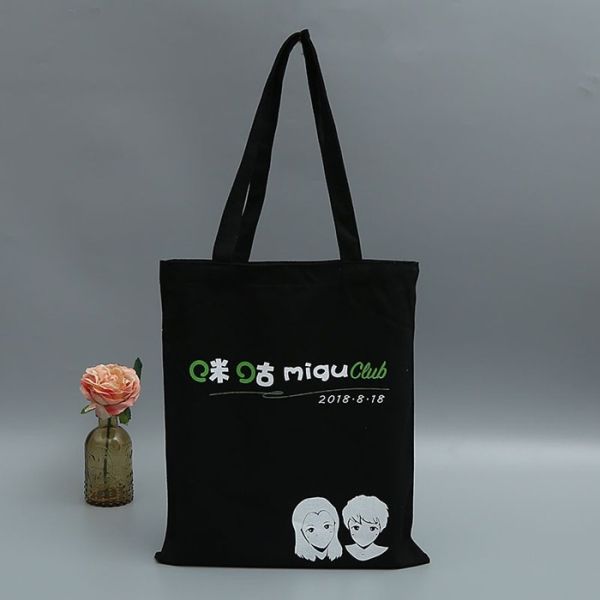 Quality Heavy Duty Reusable Canvas Shopping Bags Custom Print 12oz with Logo for sale