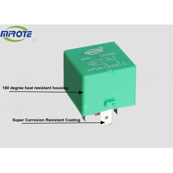 Green Color 12 Volt Electric Relay 30amp 5pins 03447012 Automotive Relay For GM Cars RY830 8-97060-926-0