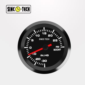 638 Sensor White Sinco Tech Dash Digital Display SINCOTECH Boost Pressure Gauge