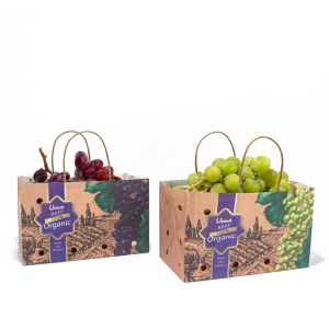 UPACK Fruit Vegetable Paper Bag With Holes 8 Color Flexo Printing