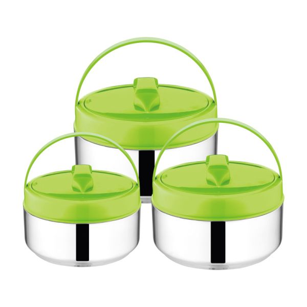 Handle Lunch Box School Office Bento 4pcs Stainless Steel Thermal Stock Pot Set