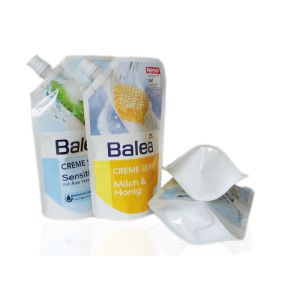 China Laminated Liquid Pouch Bag With Spout PET12 / PE110 Material on sale