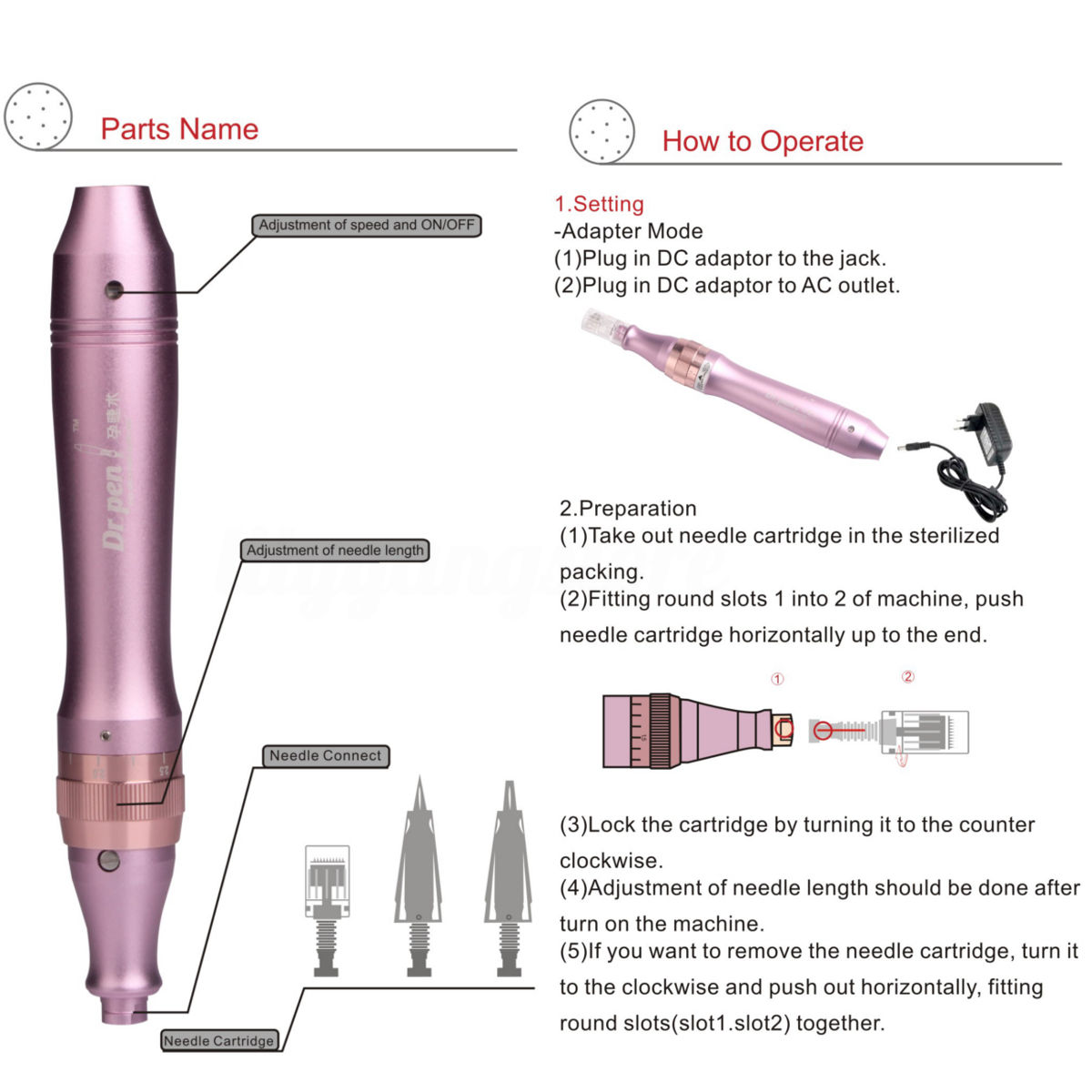 Microneedling Electric Professional Micro Needling Dermapen M7 AC 110V~240V