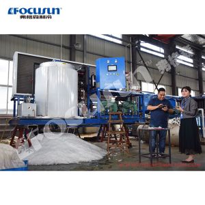 Commerical Type Fresh Water Flake Ice Machine Stainless Steel