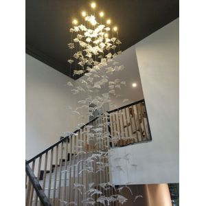 Art Designer Large Hotel Lobby Chandelier Maple Leaves Chandelier(WH-NC-96)