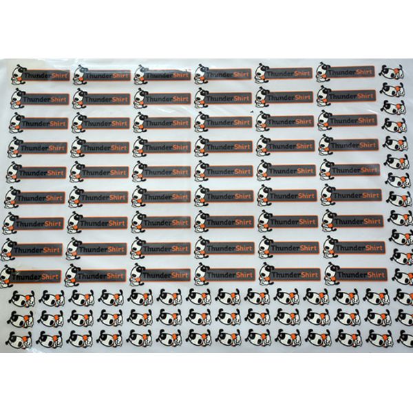 Anti Sublimation Matte Logo Heat Transfer Fabric Labels For Work Wear