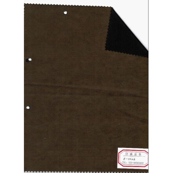 PU Embossed Artificial Leather Material Thickness 0.8mm with Elastic, Abrasion