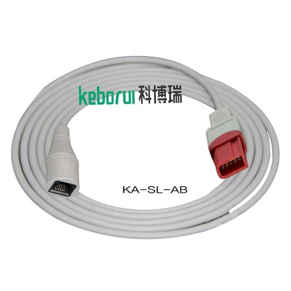 TPU PVC Jacket IBP Adapter Cable Compatible For Spacelabs To PVB Transducer