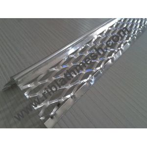 Drywall Aluminium Angle Bead , Round Nose Metal Angle Bead With Diamond Mesh
