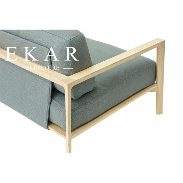 European Modern Simple Wooden and Fabric Sectional Sofa Set ZZ-T-040