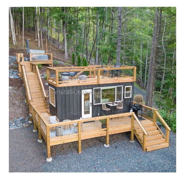 Long Beach Container Bar with Two Stories Pop-up Design and Hotel Theme in 20ft