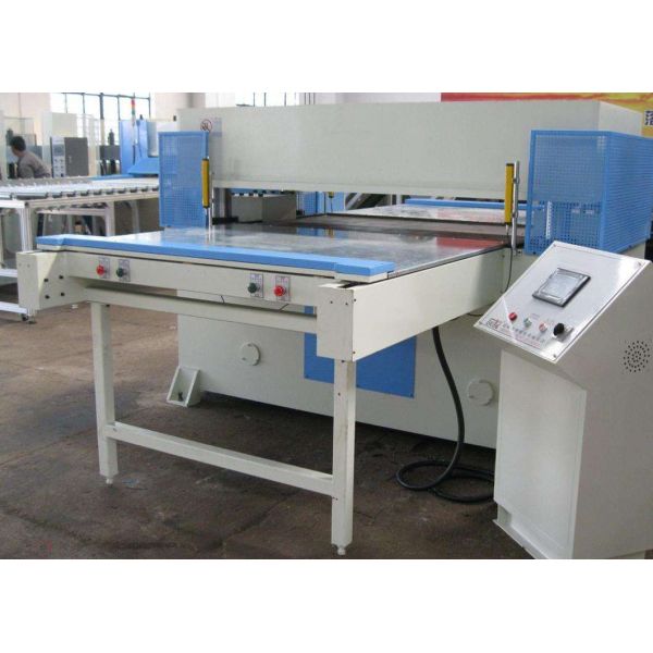 Making Shoes Hydraulic Die Cutting Machine Double Cylinder Selfbalance