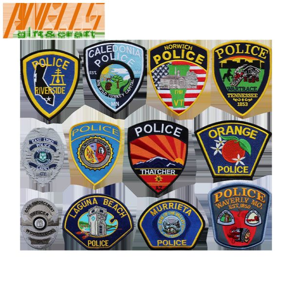 Loop Backing 12C Washable Heat Cut Embroidered Patch For Jacket Hat
