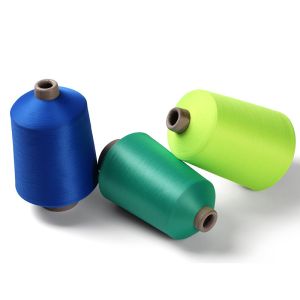 Light 100% Elastic Denier Dyed Polyester Yarn 100D Blended Ring Dacron Dty Yarn