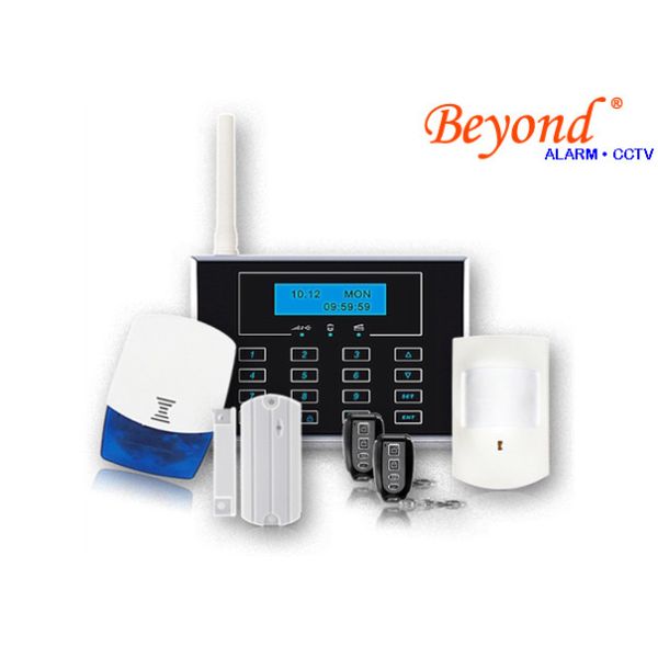 Quality Dual Network GSM &PSTN LCD Screen Display Touch Keypad Wireless 868mhz Home Alarm Systems for sale