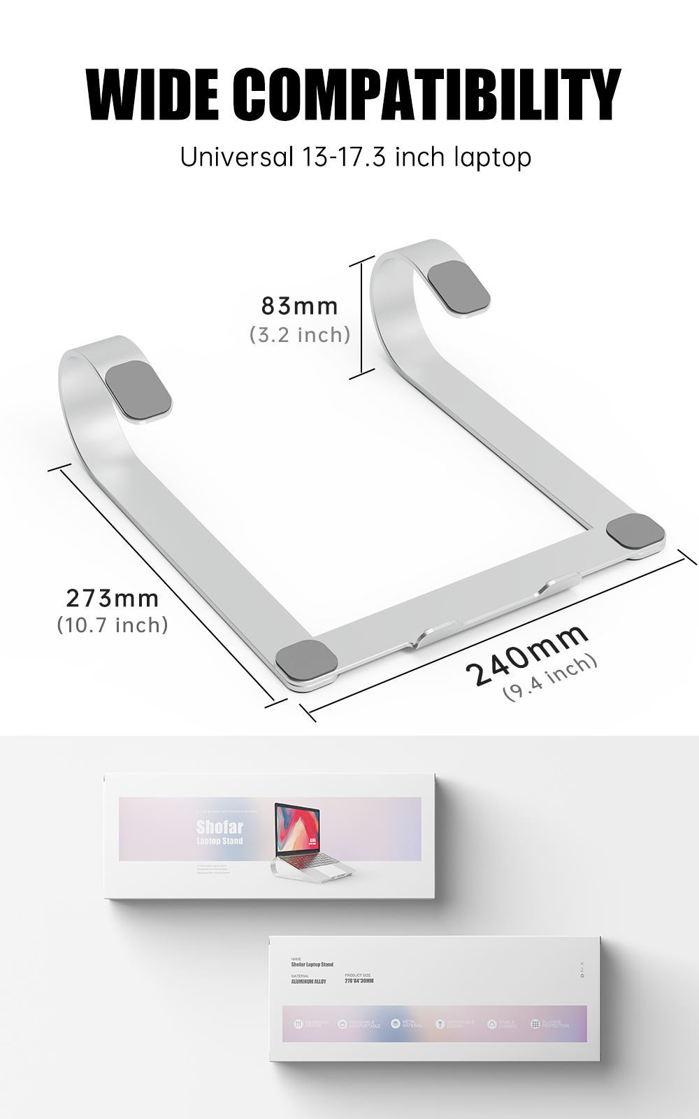 15.6Inch foldable laptop desk