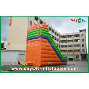 Inflatable Slippery Slide Safety PVC Tarpaulin Inflatable Bouncer Slide Yellow /