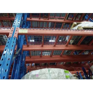 High Strength Wire Pallet Rack Red Blue Coating 2-10 Layers Easy Installation