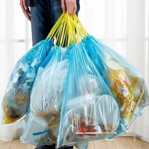 13 Gallon Biodegradable Drawstring Trash Bags with HDPE Material and 5-50 Mic